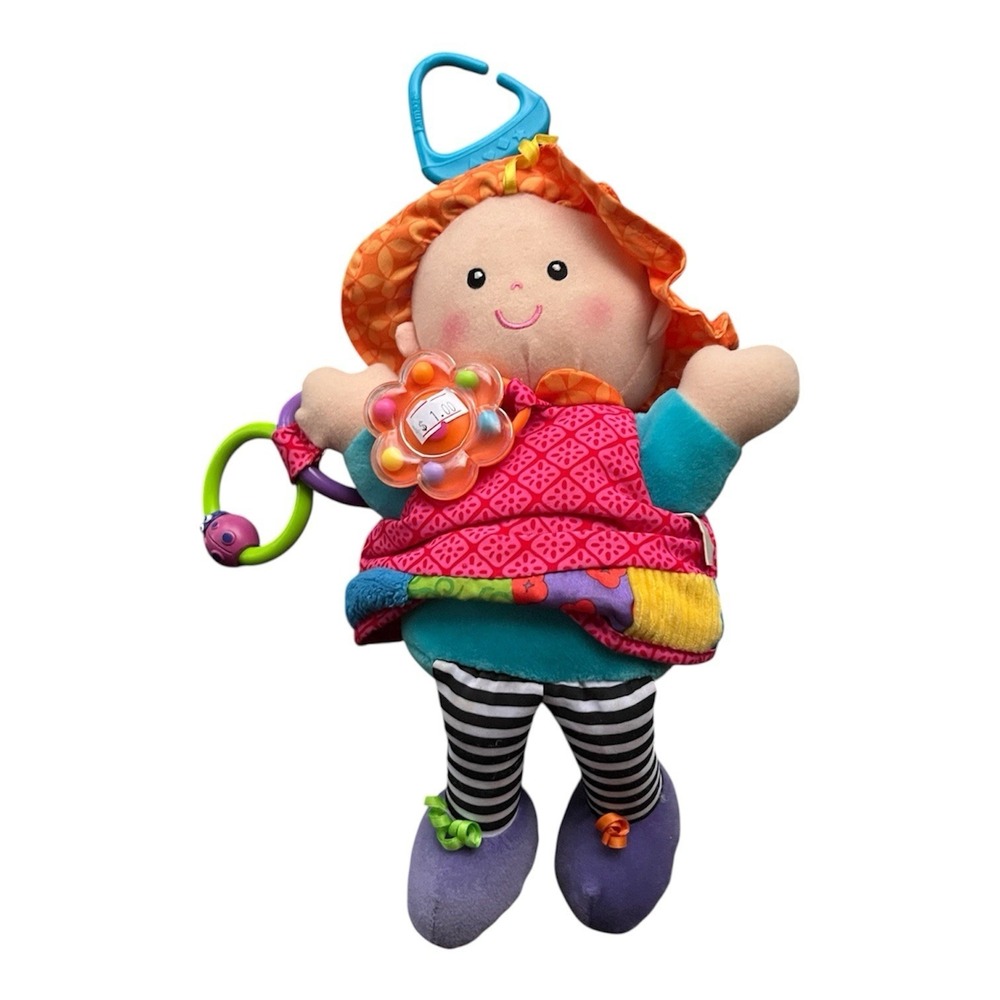 LaMaze Play and Grow * My Friend Emily Baby Crinkle Rattle Plush Toy Doll